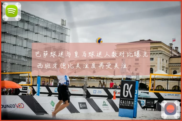 巴萨球迷与皇马球迷人数对比曝光 西班牙德比关注度再受关注